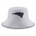 Men's New England Patriots New Era Gray 2018 Training Camp Official Bucket Hat 3060979